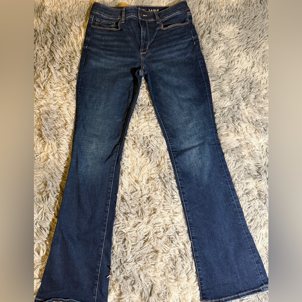American Eagle High Rise Skinny Kick Jeans